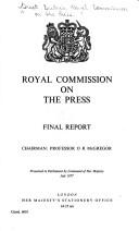 Cover of: Final report by Great Britain. Royal Commission on the Press.