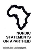 Cover of: Nordic statements on apartheid. by 