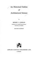 Cover of: An historical outline of architectural science