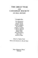 Cover of: The Great War and Canadian society: an oral history