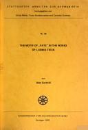 Cover of: The motif of "fate" in the works of Ludwig Tieck by Alan Corkhill