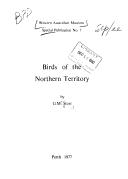 Cover of: Birds of the Northern Territory