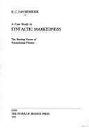 Cover of: A case study in syntactic markedness by Henk C. van Riemsdijk
