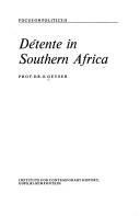 Cover of: Détente in Southern Africa
