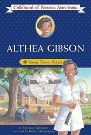Cover of: Althea Gibson: Young Tennis Player (Childhood of Famous Americans)