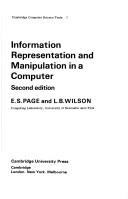 Information representation and manipulation in a computer by E. S. Page