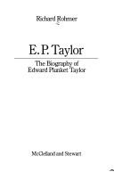 Cover of: E. P. Taylor: the biography of Edward Plunket Taylor