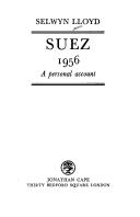 Cover of: Suez 1956: a personal account