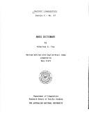 Arosi dictionary by Charles Elliot Fox