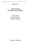 Cover of: Tractatus de suppositionibus by Vincent Ferrer Saint