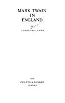 Mark Twain in England by Dennis Sydney Reginald Welland