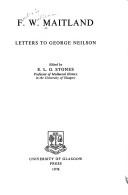 Cover of: Letters to George Neilson