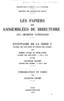 Cover of: Les papiers des assemblées du Directoire aux Archives nationales by Archives nationales (France)