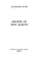 Cover of: Sinopsis de don Quijote