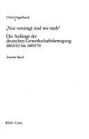 Cover of: "Nur vereinigt sind wir stark" by Ulrich Engelhardt