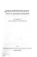 Cover of: Sprachwissenschaft des 19. Jahrhunderts