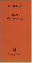 Cover of: Rara mathematica by James Orchard Halliwell-Phillipps