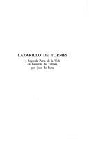 Cover of: Lazarillo de Tormes y Segunda parte de la vida de Lazarillo de Tormes por Juan de Luna