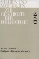 Cover of: Études de philosophie allemande