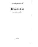 Cover of: Revolt i dikt och andra studier by Gunnar Brandell