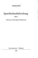 Cover of: Sprachherkunftsforschung