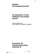 Cover of: Die Humanisten in ihrer politischen und sozialen Umwelt