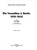 Cover of: De Versailles à Berlin by Pierre Milza
