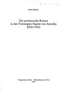 Cover of: Der proletarische Roman in den Vereinigten Staaten von Amerika: (1930-1935)