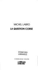 Cover of: La Question corse