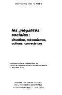 Cover of: Les Inégalités sociales by Centre national de la recherche scientifique (France)