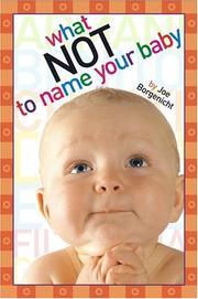 Cover of: What Not to Name Your Baby