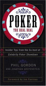 Cover of: Poker by Phil Gordon, Jonathan Grotenstein