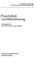 Cover of: Pressefreiheit und Mitbestimmung