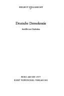 Cover of: Deutsche Demokratie: Anstösse zum Umdenken