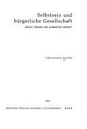 Cover of: Selbstsein und bürgerliche Gesellschaft: Hegels Theorie d. konkreten Freiheit