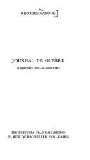 Journal de guerre by Georges Sadoul