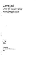 Cover of: Over het huiselijk geluk en andere gedachten