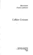 Cover of: L' affaire Croissant