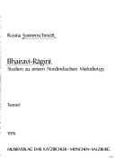 Cover of: Bhairavī-Rāginī by Rosina Sonnenschmidt, Rosina Sonnenschmidt