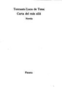 Cover of: Carta del más allá by Torcuato Luca de Tena