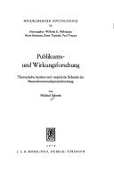 Cover of: Publikums- und Wirkungsforschung: theoret. Ansätze u. empir. Befunde d. Massenkommunikationsforschung