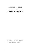 Cover of: Gombrowicz