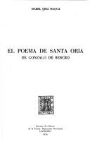 Cover of: El poema de Santa Oria de Gonzalo de Berceo