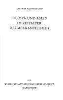Cover of: Europa und Asien im Zeitalter des Merkantilismus