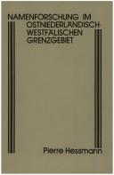 Namenforschung im ostniederländisch-westfälischen Grengebiet by Pierre Hessmann