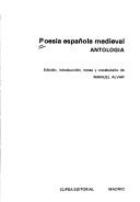 Cover of: Poesía española medieval: antología