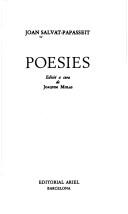 Cover of: Poesies