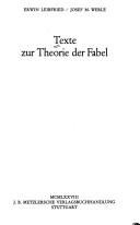 Cover of: Texte zur Theorie der Fabel