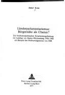 Cover of: Länderparlamentarismus by Detlef Klotz, Detlef Klotz