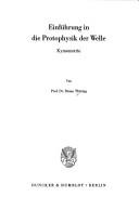 Cover of: Einführung in die Protophysik der Welle: Kymometrie